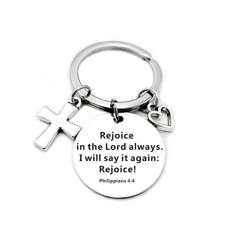 Christian Bible Scripture Charms Keychain