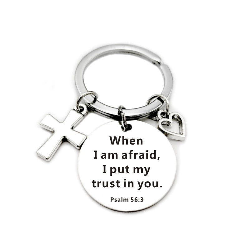 Christian Bible Scripture Charms Keychain