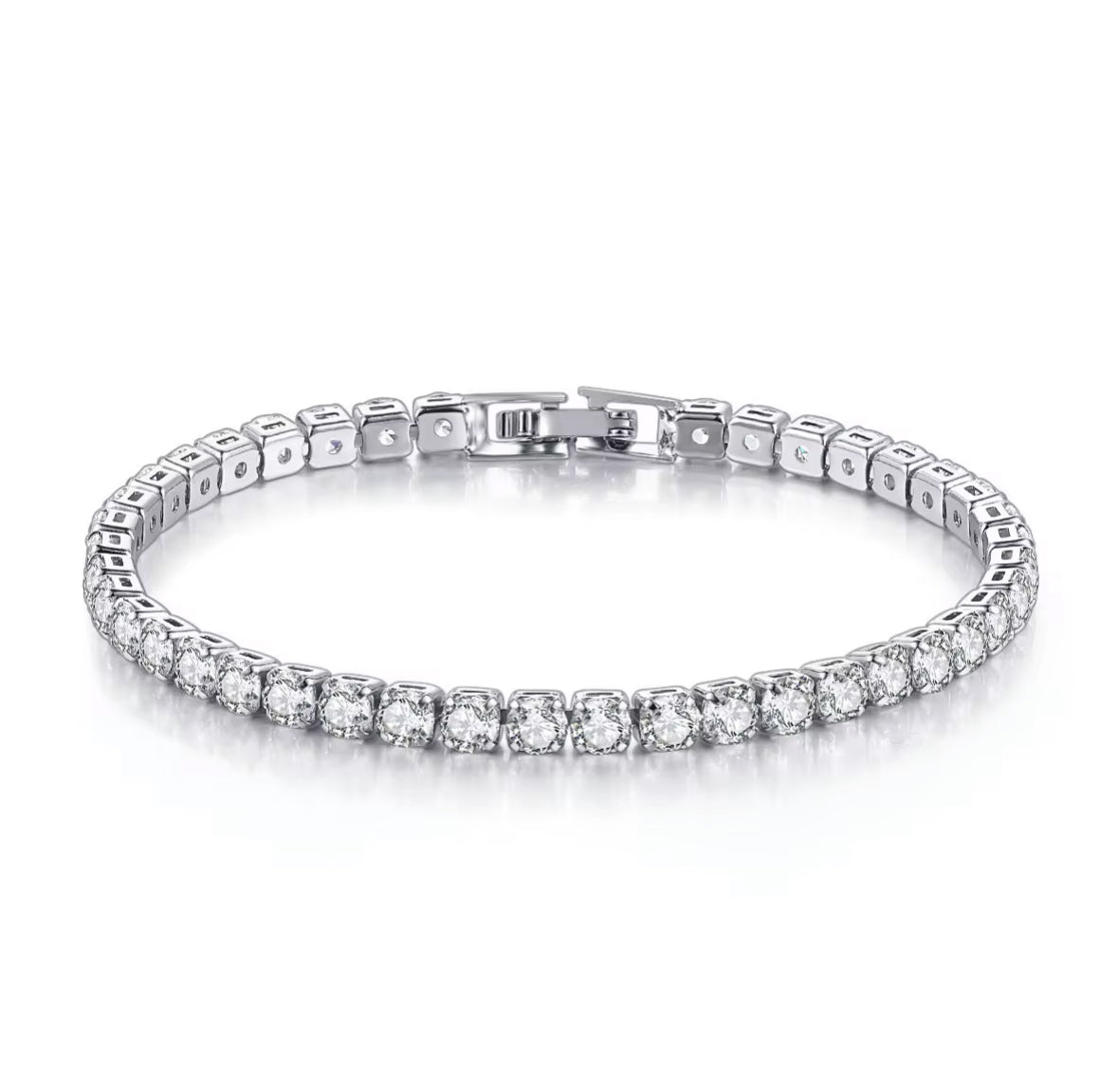 Bracelet Tennis Argenté