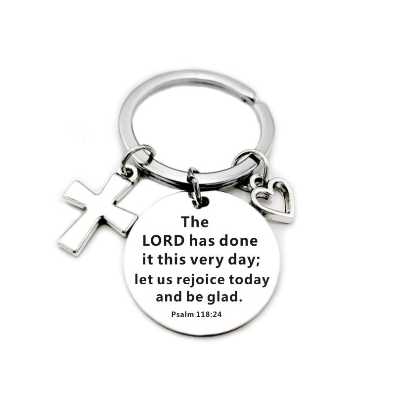 Christian Bible Scripture Charms Keychain