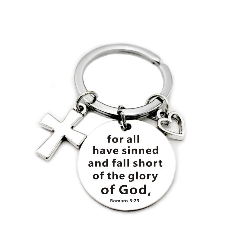 Christian Bible Scripture Charms Keychain