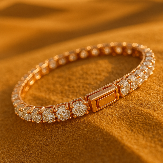 Bracelet tenis Doré