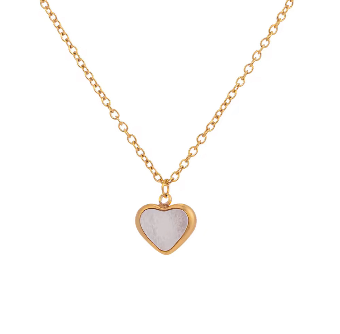 Parure Cœur Beige
