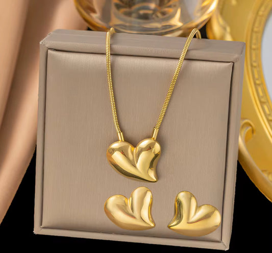 Parure coeur or pureté