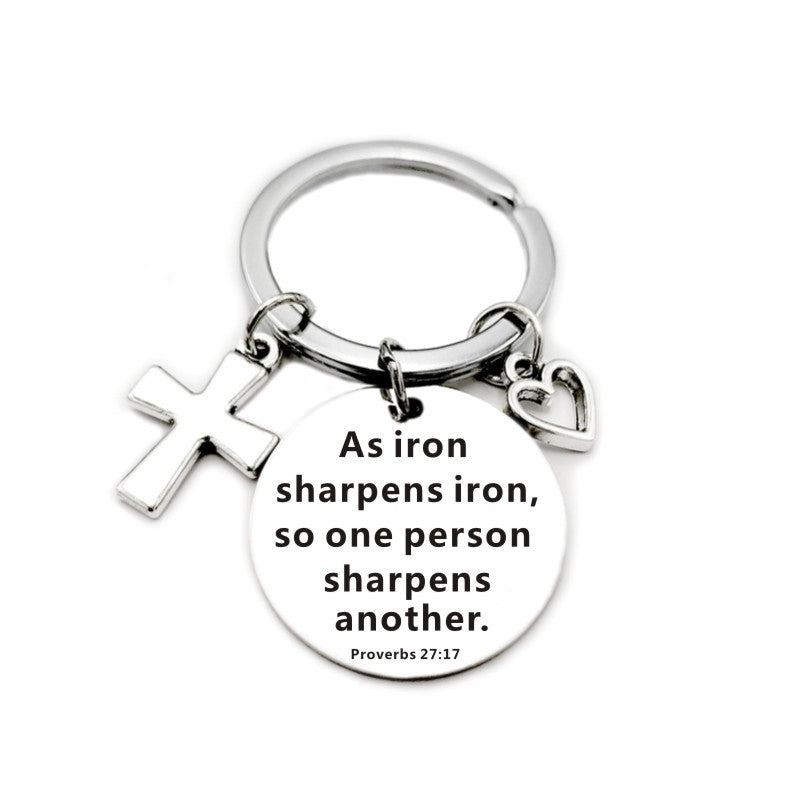 Christian Bible Scripture Charms Keychain