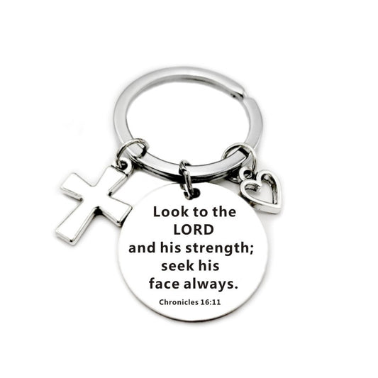Christian Bible Scripture Charms Keychain