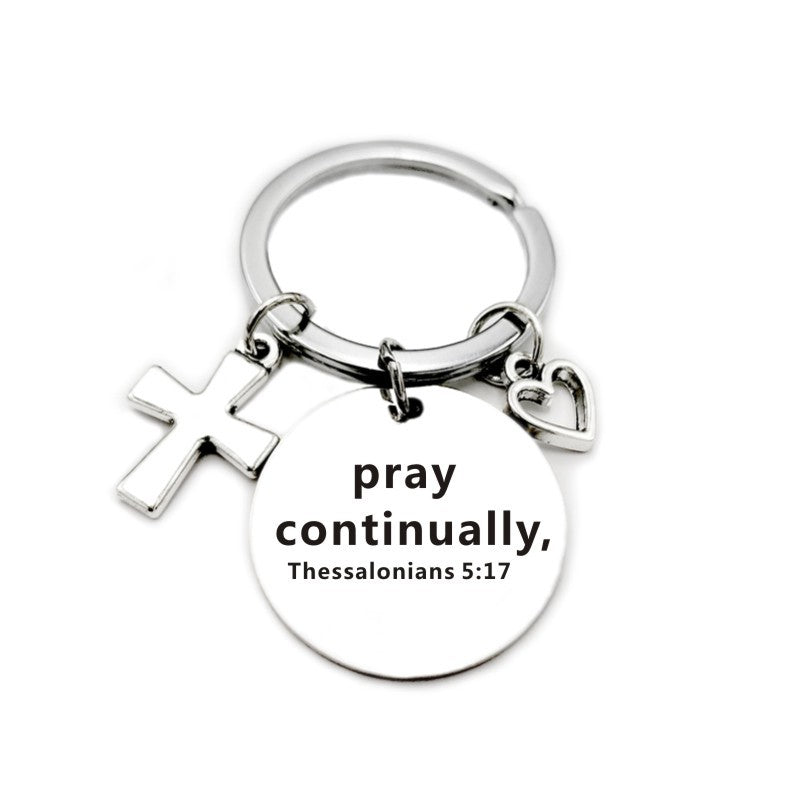 Christian Bible Scripture Charms Keychain