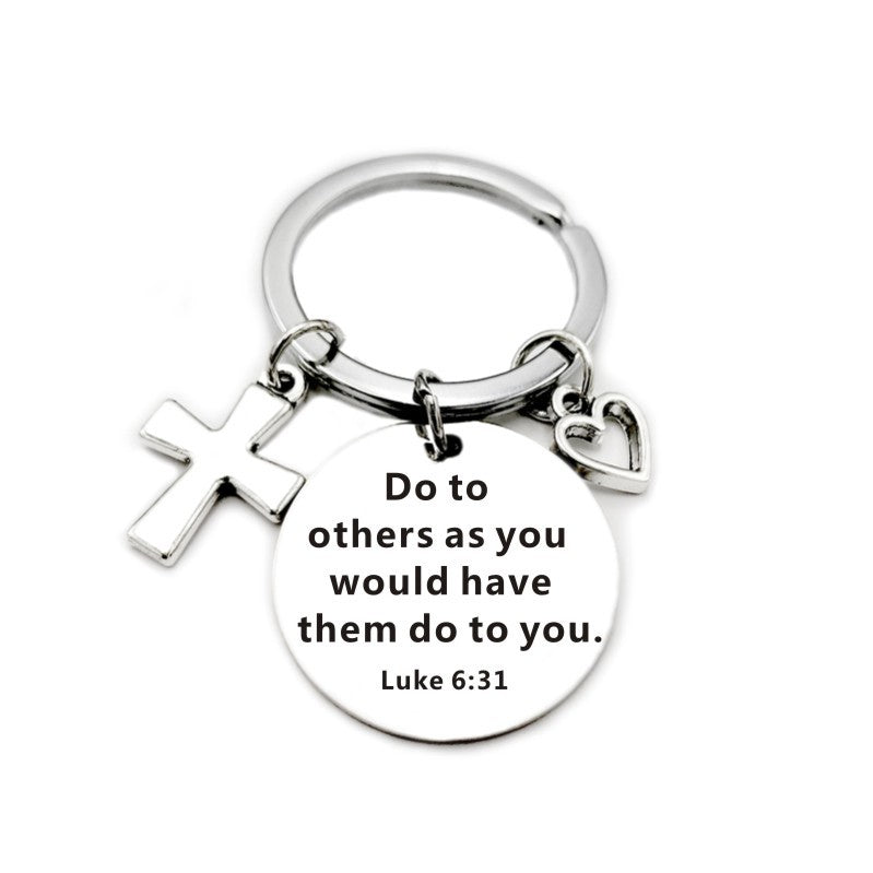 Christian Bible Scripture Charms Keychain