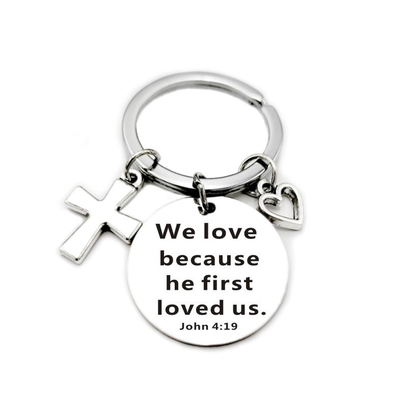 Christian Bible Scripture Charms Keychain