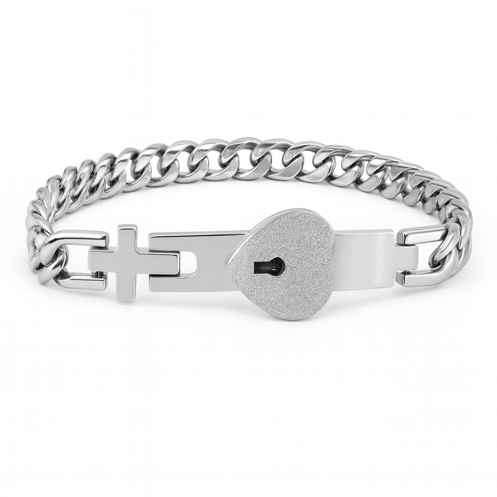 Bracelet Couple Cadenas & Clé Tu détiens la clé de mon cœur
