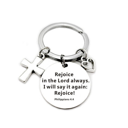 Christian Bible Scripture Charms Keychain