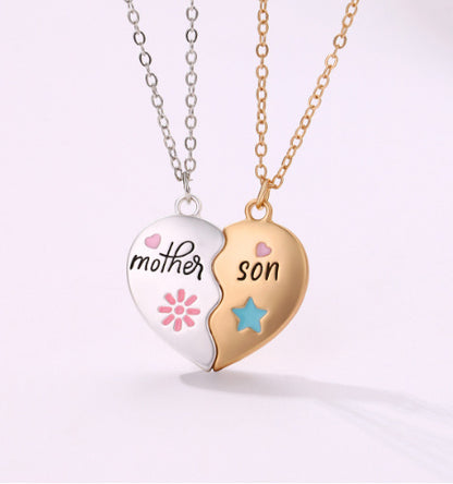 collier Maman & Fille ou fils avec aimants