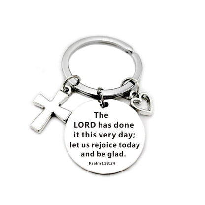 Christian Bible Scripture Charms Keychain