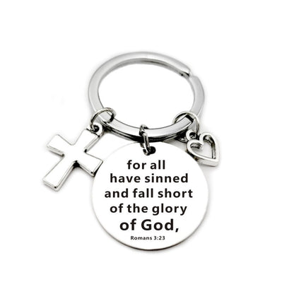 Christian Bible Scripture Charms Keychain