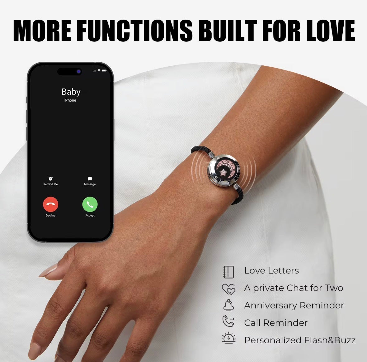 bracelet vibration for long distance