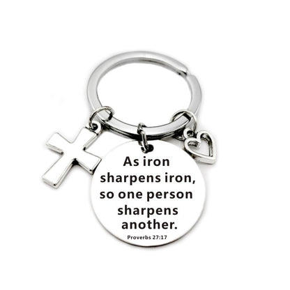 Christian Bible Scripture Charms Keychain