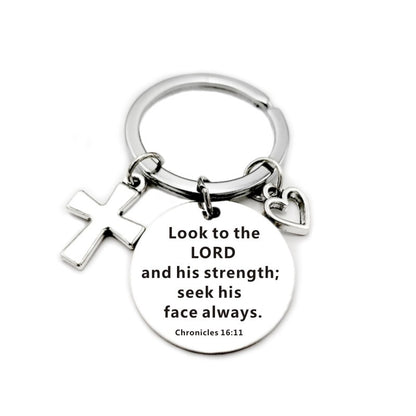 Christian Bible Scripture Charms Keychain
