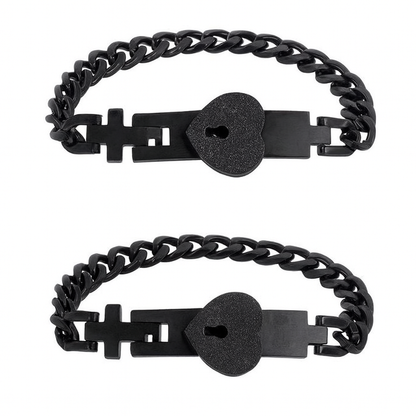 Bracelet Couple Cadenas & Clé Tu détiens la clé de mon cœur