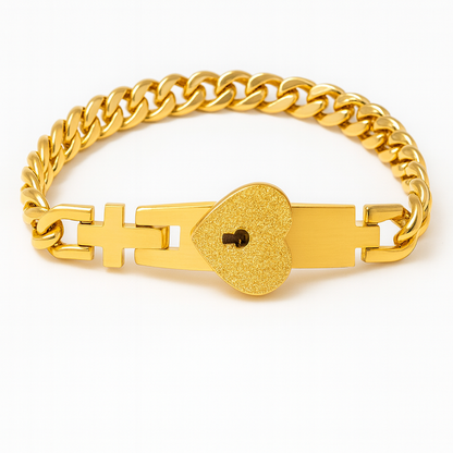 Bracelet Couple Cadenas & Clé Tu détiens la clé de mon cœur