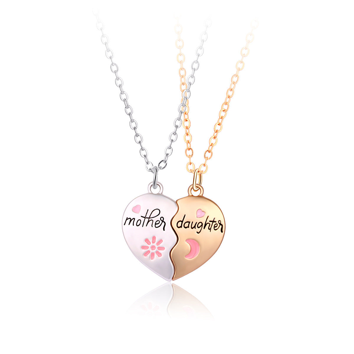 collier Maman & Fille ou fils avec aimants