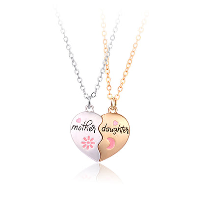 collier Maman & Fille ou fils avec aimants