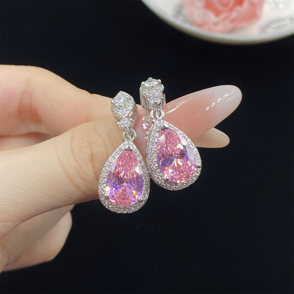 Female Luxurious Style Eardrop Pendant Suit